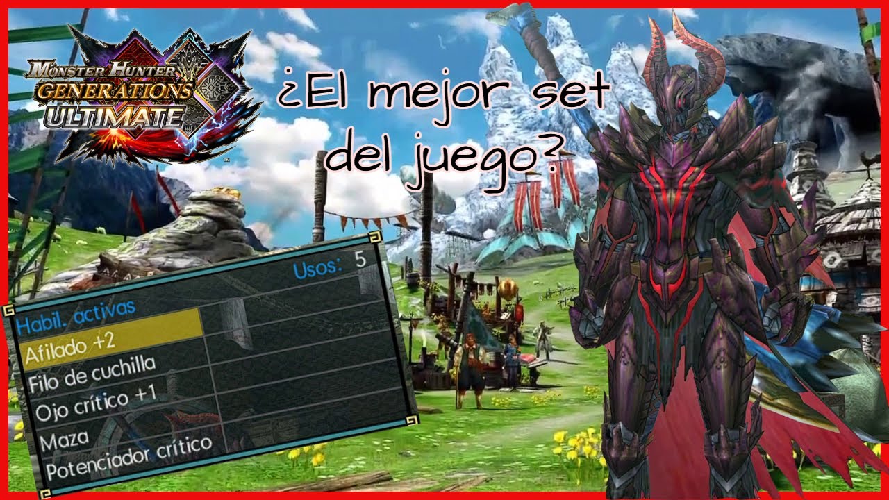 El mejor SET para maestro espada (+ YAPA) - Monster Hunter Generations Ultimate