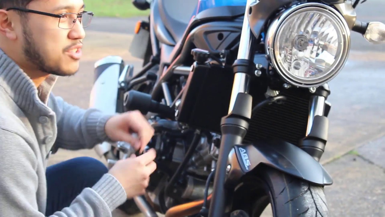 2017 Suzuki SV650 ABS Evotech Performance Engine Guard and Radiator Guard Installation Modification
