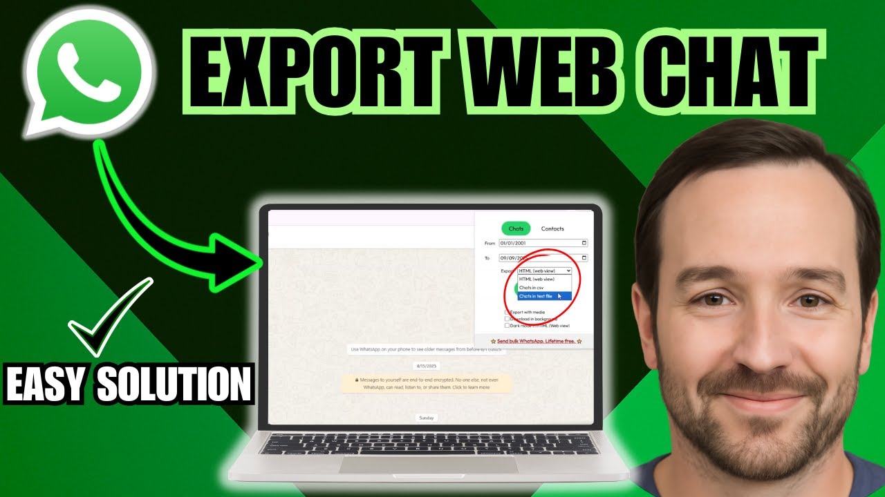 How To Export WhatsApp Web Chat - EASY GUIDE