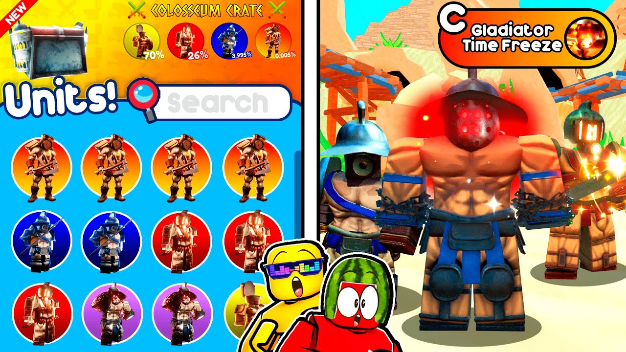 Unlocking Colosseum TITANS in Toilet Tower Defense