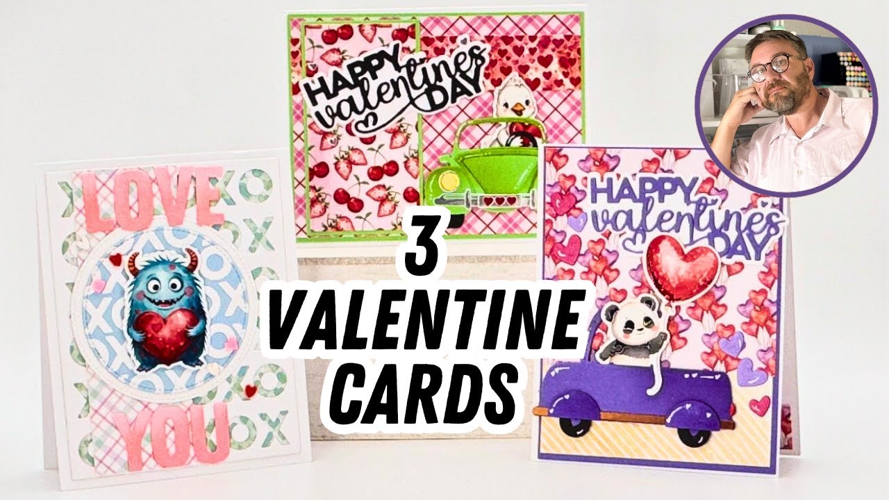 Perfect Pairs Pattern Paper + Dies | 3 Valentine’s Day Cards with Paper Rose Studio
