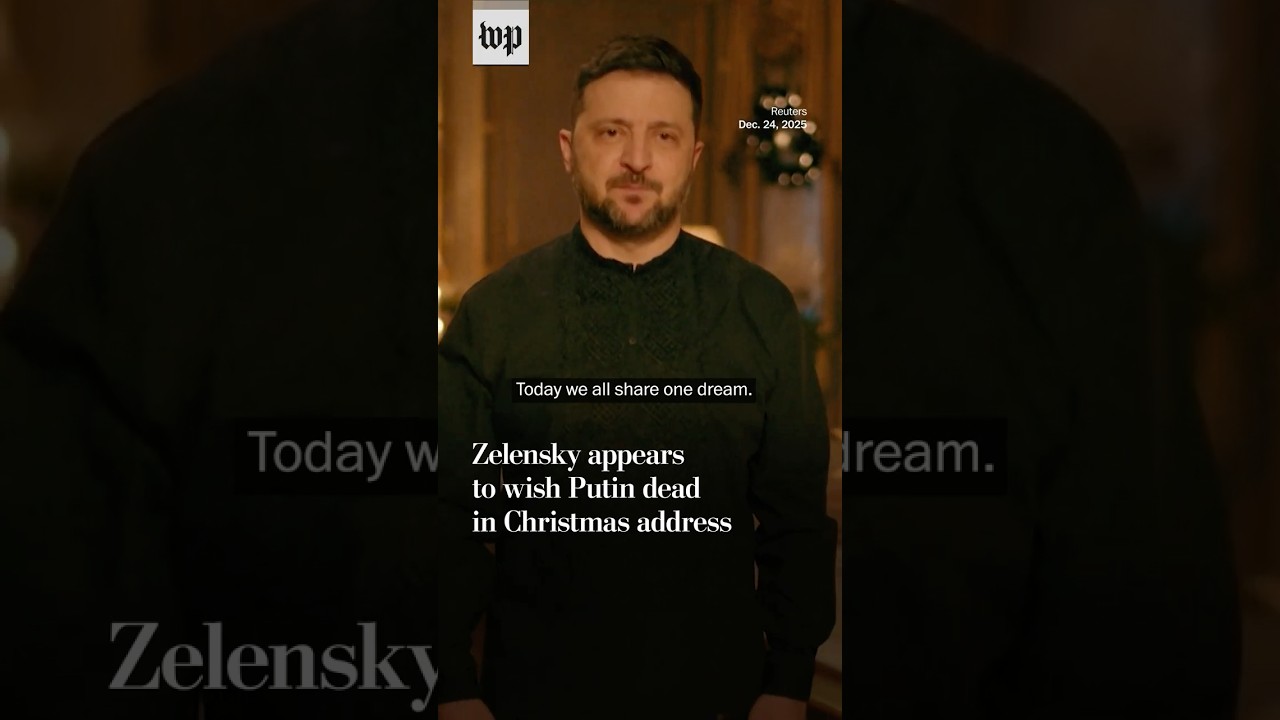 Zelensky appears to wish Putin dead in Christmas address
