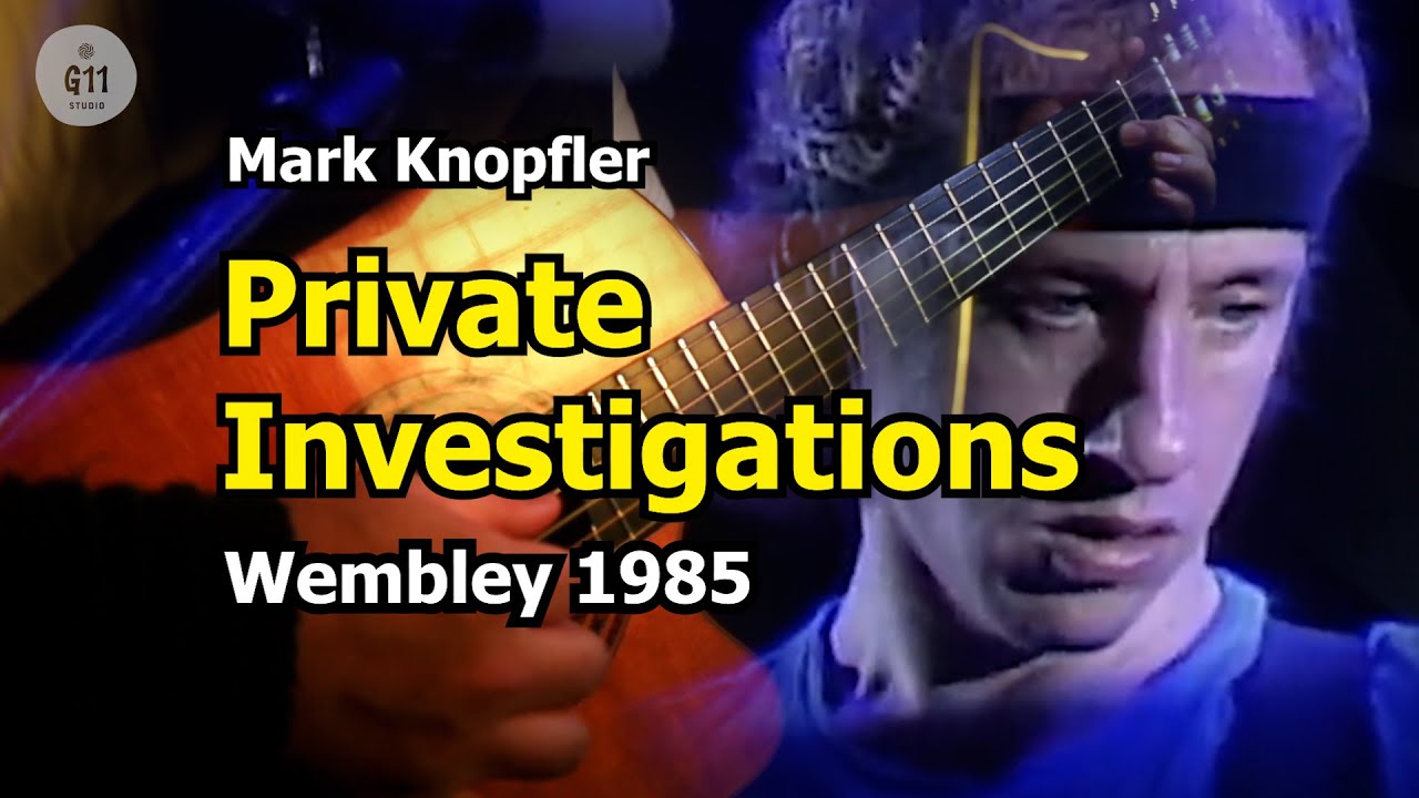 Private Investigations - Dire Straits (Wembley 1985) Cover + Backing Track, Gibson Chet Atkins