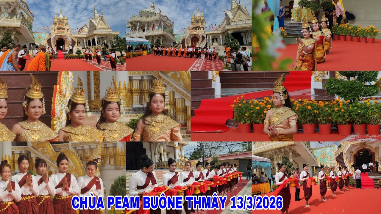 Lễ cắt băng khánh thành ngôi tăng xá 3 tầng chùa peam buône thmây Sóc Trăng cũ 2026