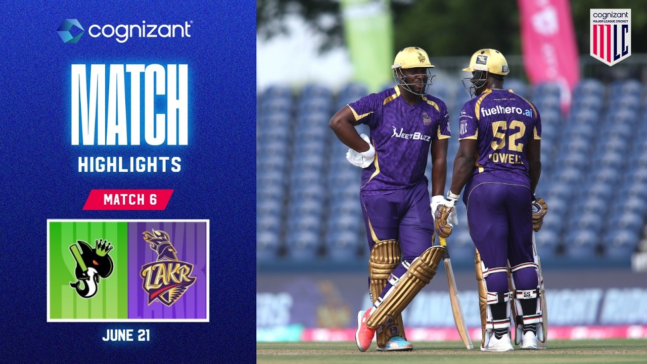 Cognizant Match Highlights | Seattle Orcas vs LA Knight Riders | Match #6