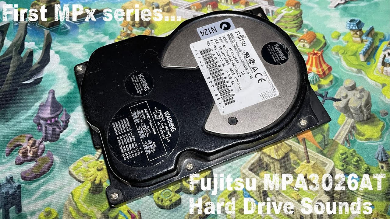 Fujitsu MPA3026AT Hard Drive Sounds - The first MPx series