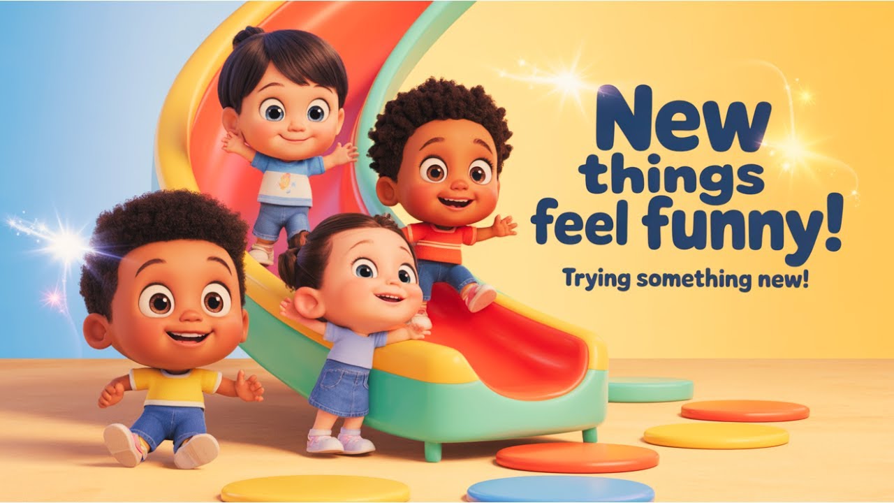 New Things Feel Funny 😄 Kids Song About Trying New Things & Big Feelings