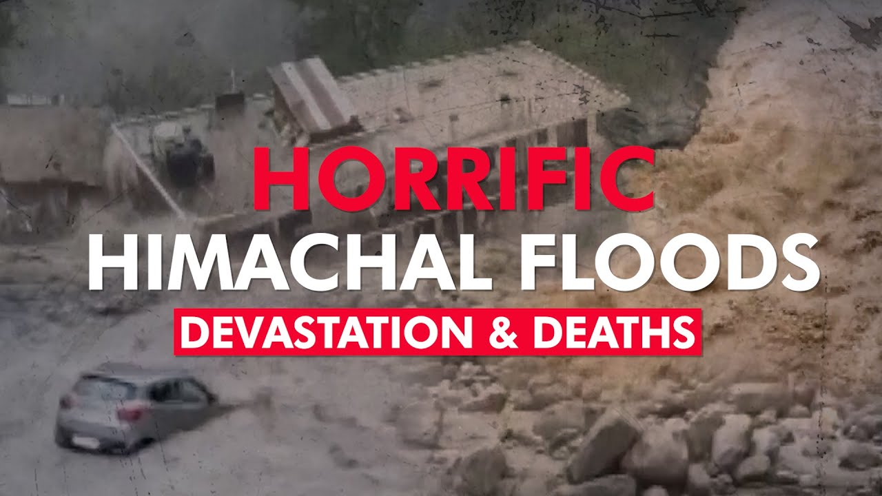 Himachal Pradesh Floods: Sweeping Cars, Collapsed Bridges, Normal Life On Halt, Red Alert Continues