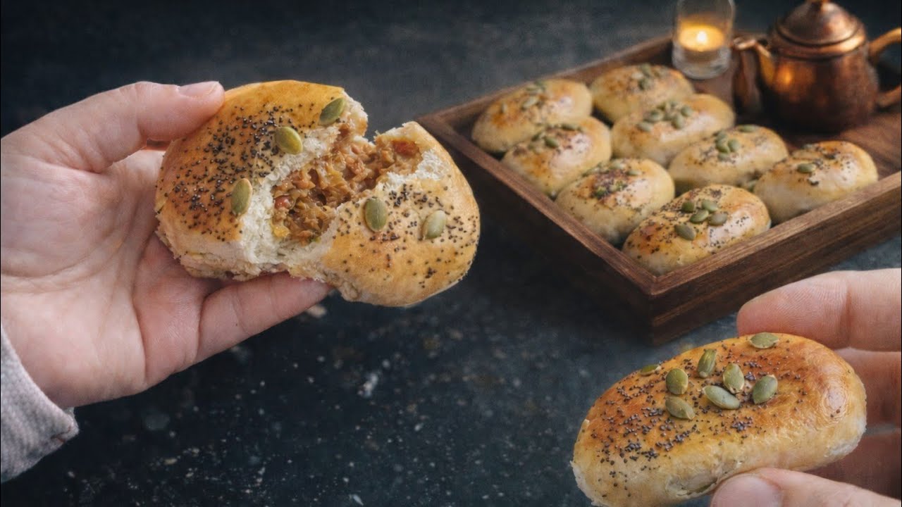 💥فطائر قطنية محشية👌 خفيفة وطرية 😋من الداخل سهلة وسريعة 