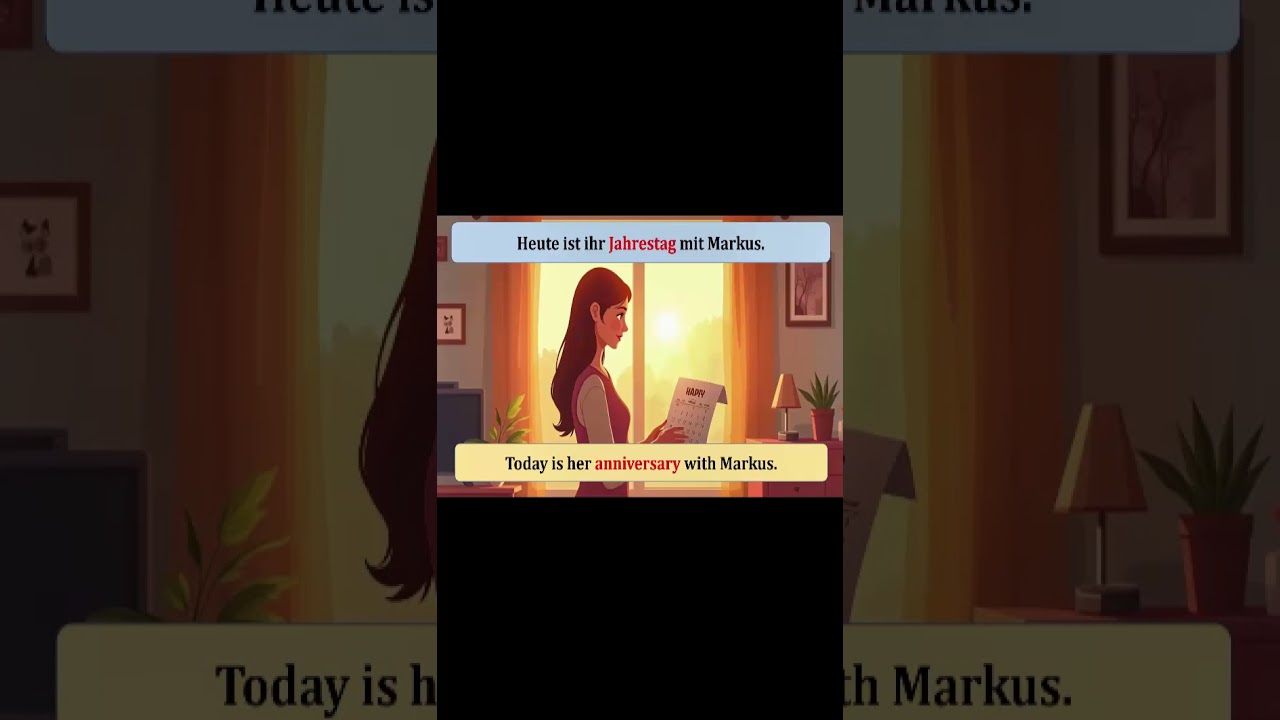 German Stories A1 |  Story for Beginners | Markus vergisst den Jahrestag