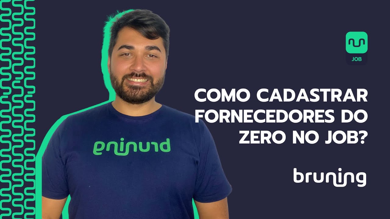 Como fazer o cadastro de fornecedores do Job do zero?