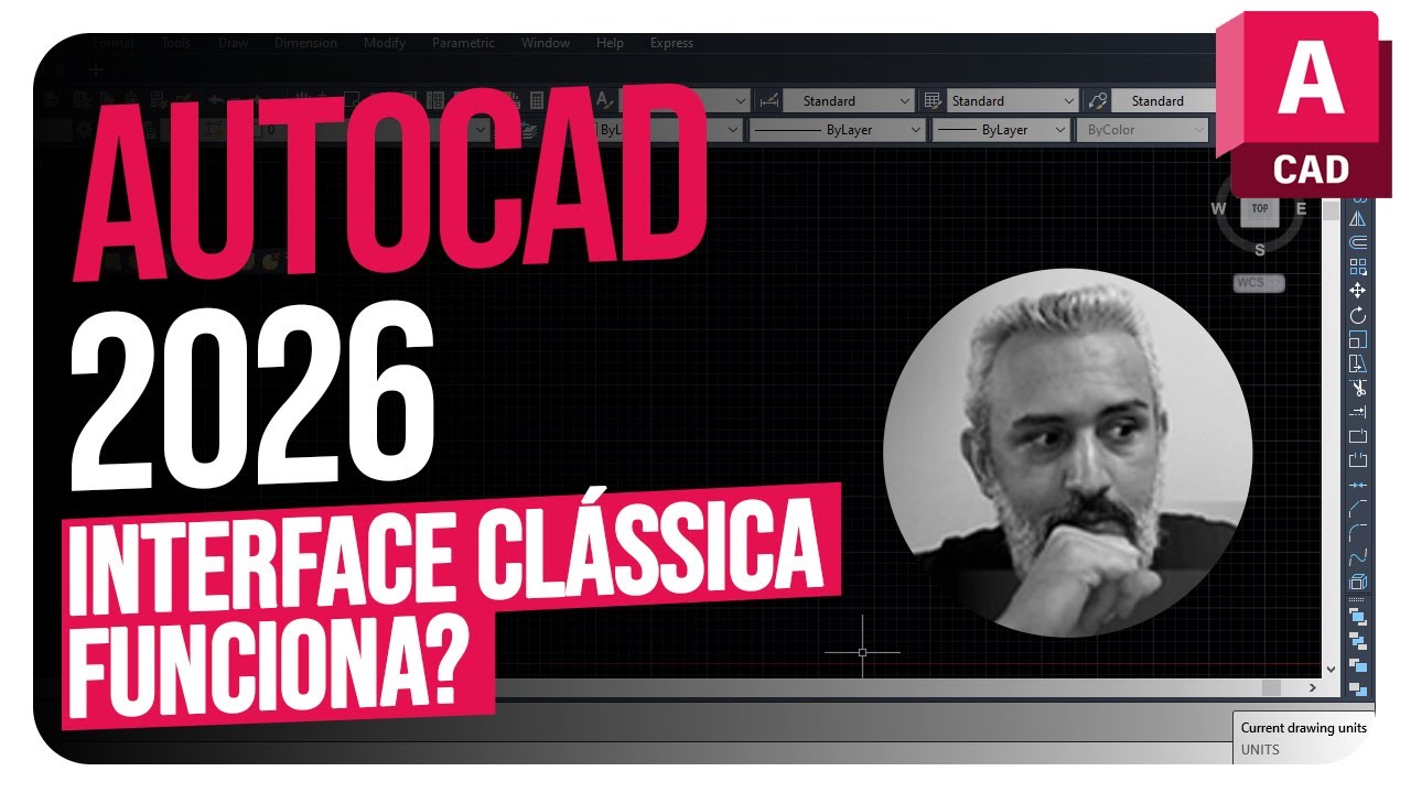AutoCAD 2026   INTERFACE CLÁSSICA WORKSPACE CLASSIC