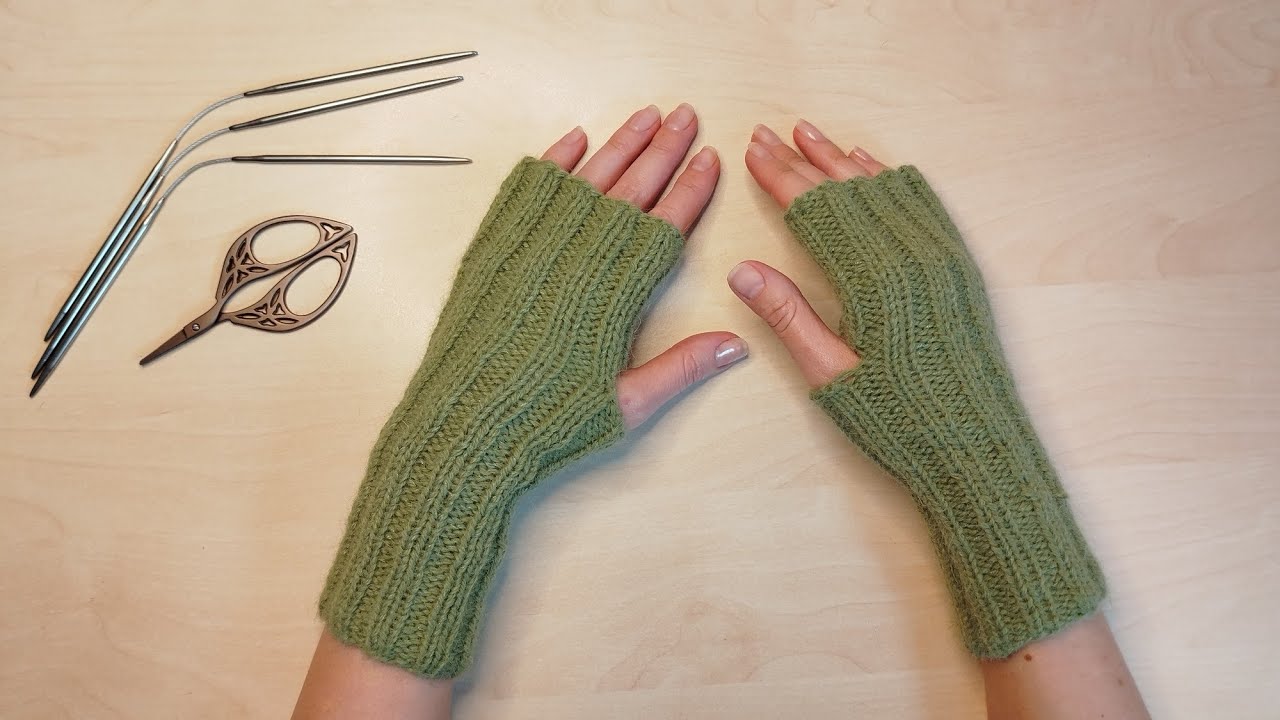 Mitones tejidos con agujas | Mittens | Митенки