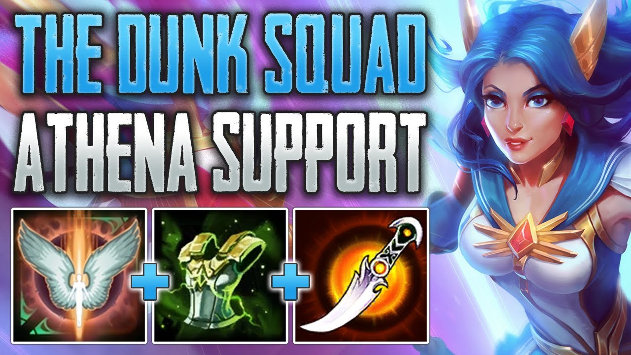 THE DUNK SQUAD! Athena Support Gameplay (SMITE Conquest A-Z)