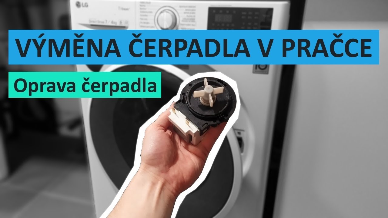 Výměna čerpadla v pračce + oprava čerpadla