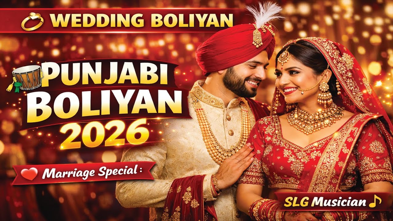 Marriage Celebration Songs 💍I PUNJABI BOLIYAN 2026 💃 | Boliyan 2026 | Wedding Boliyan | SLG Musician