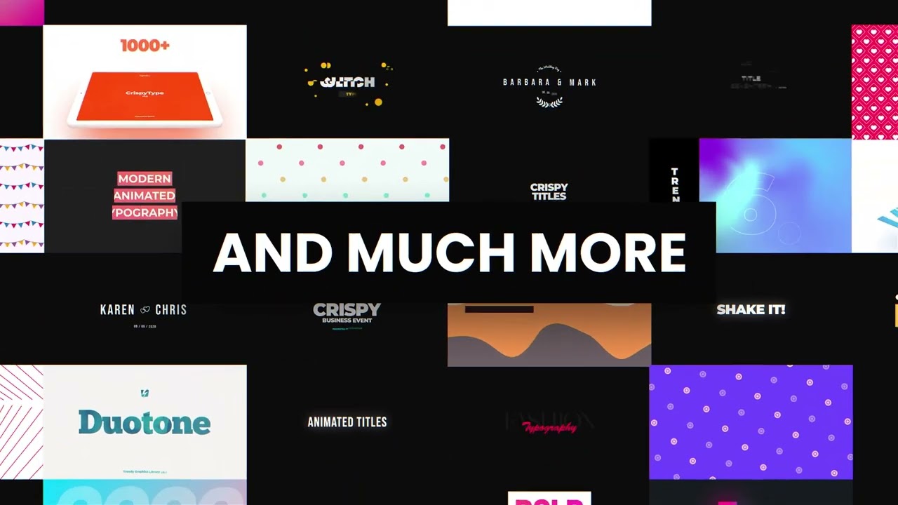 All in one bundle by vcgmotion trendy-graphics-pack