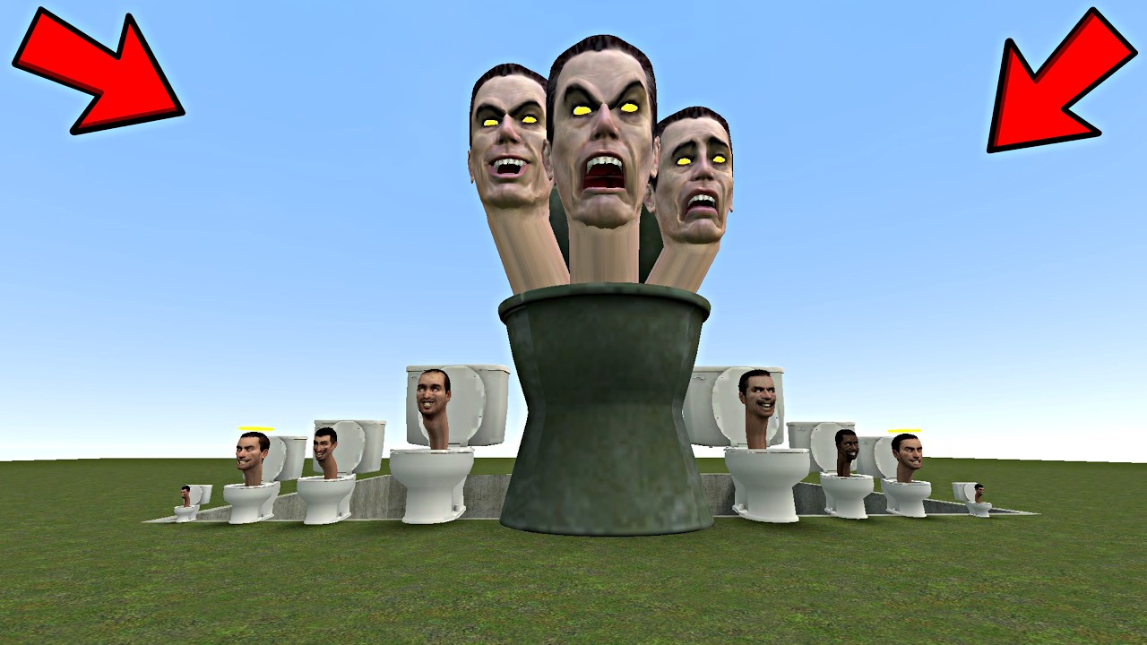 Spartan Kicking All New Skibidi Toilets Memes in the Giant Pit #41 - Garry's Mod