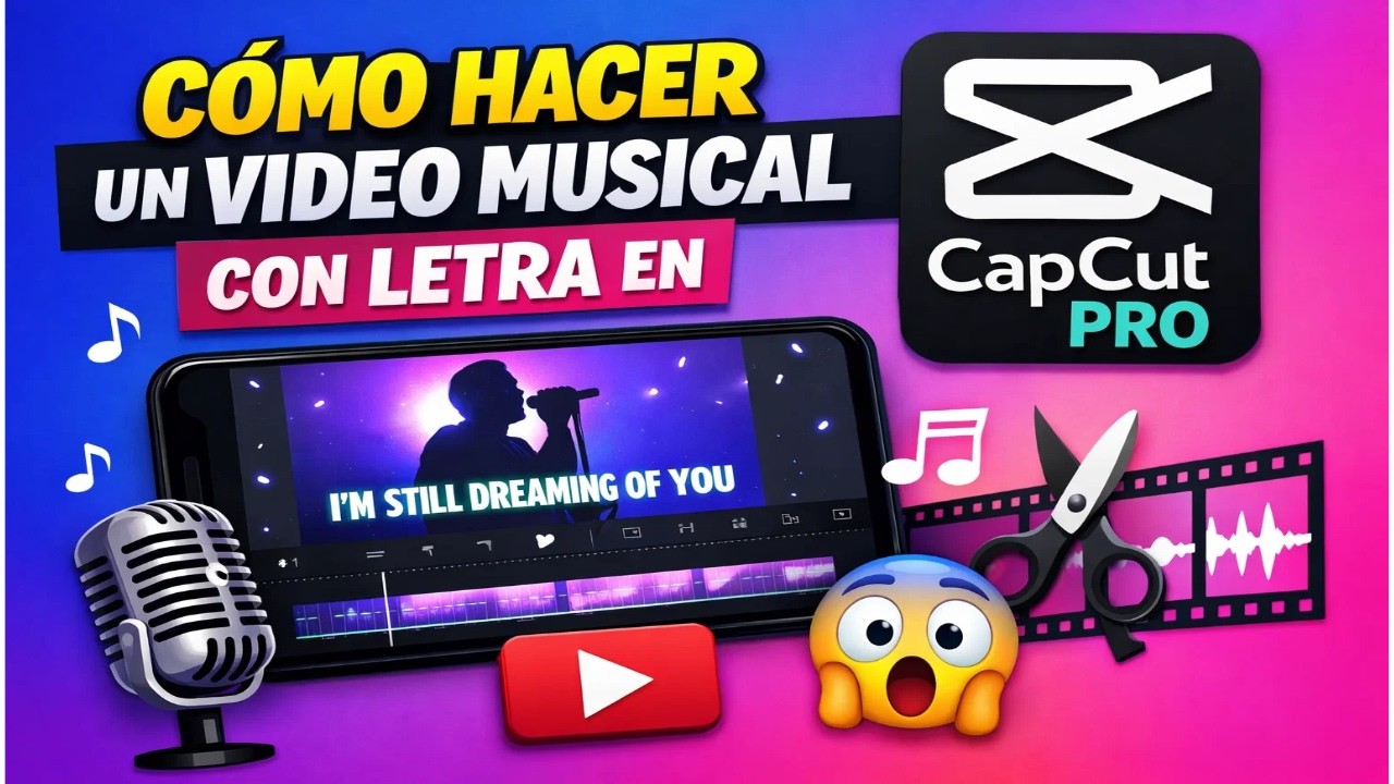 Cómo Hacer un Video Musical con Letra en CapCut Pro 🎵 (Lyrics + IA Paso a Paso)