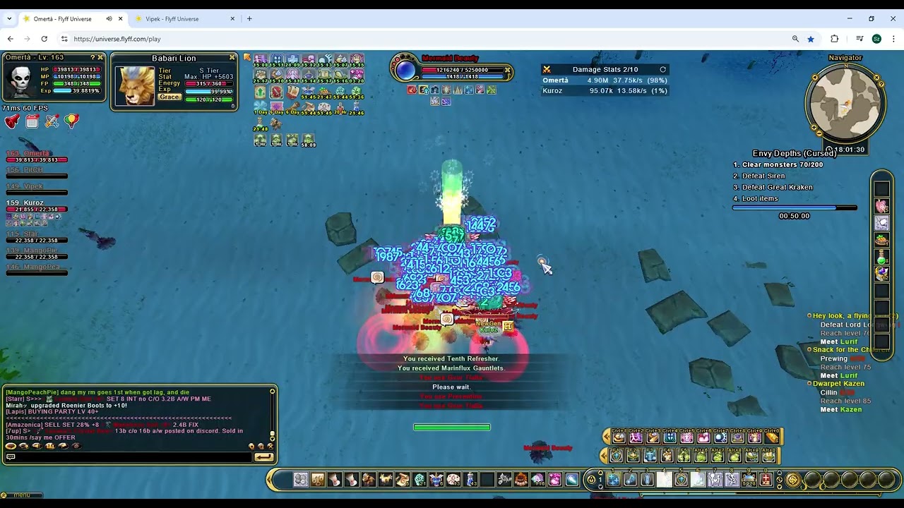 Flyff Universe FWC - Cursed Envy leveling on Ringmaster