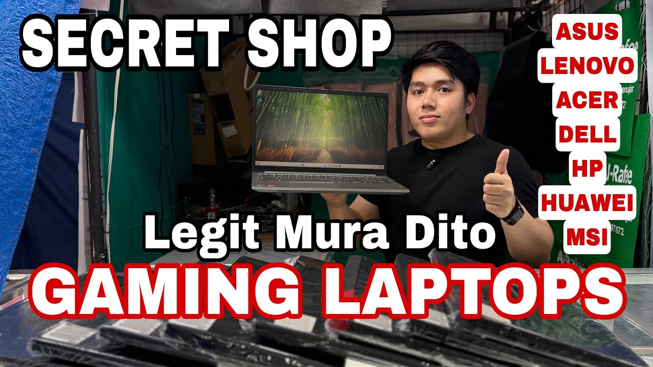 SECRET SHOP Legit Mura mga GAMING LAPTOPS dito | ASUS LENOVO ACER DELL HP MSI HUAWEI 