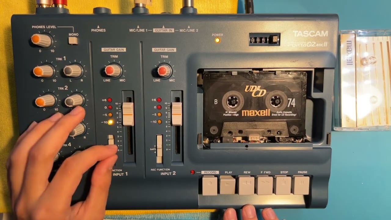 Tascam Porta 02 4-Track Cassette Recorder – Serviced (Demo + Reverb Link)
