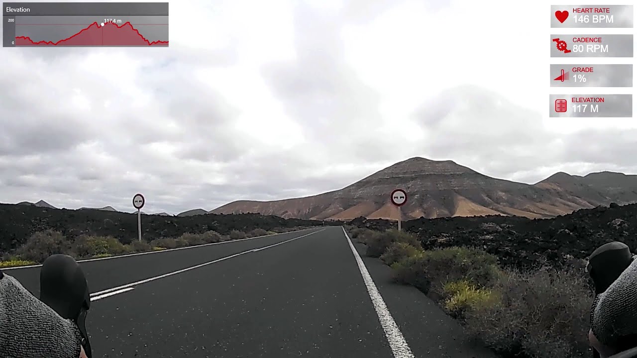 Lanzarote Cycling : Playa Blanca : El Golfo Lava Fields  (HD Version)