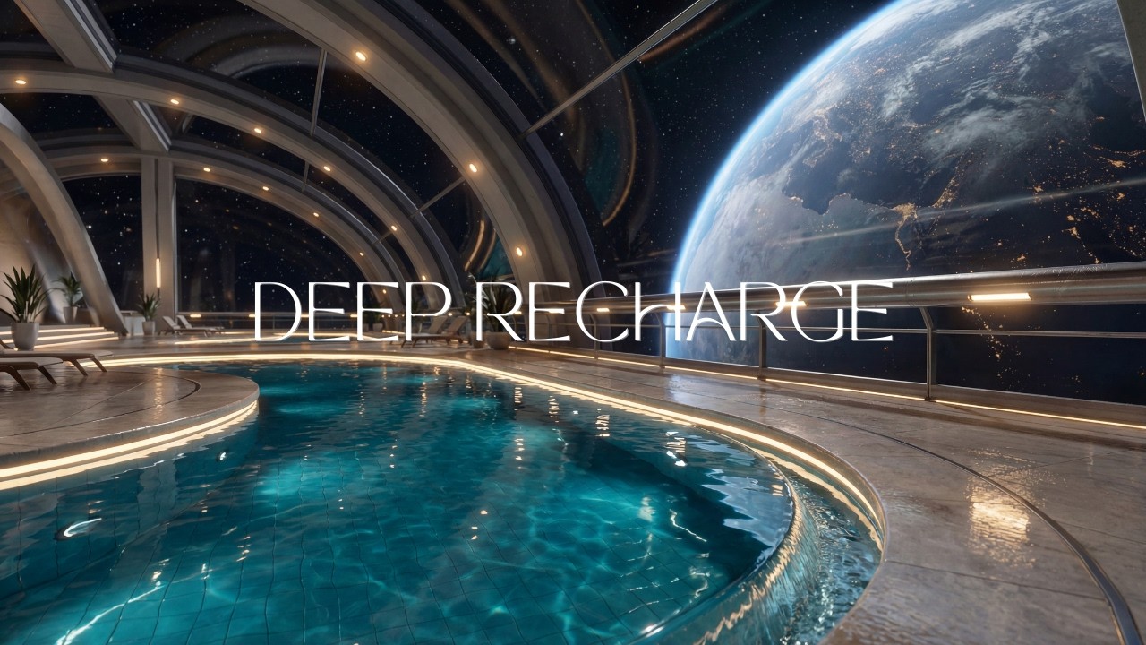 432Hz Zero Gravity Relaxation: Earth View Infinity Pool & Space Ambience 4K