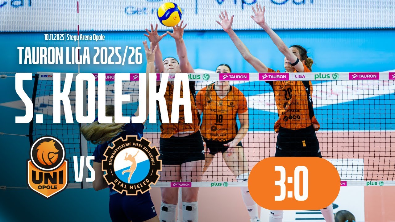 5. KOLEJKA TAURON LIGII 25/26 - UNI Opole vs. Stal Mielec (3:0)