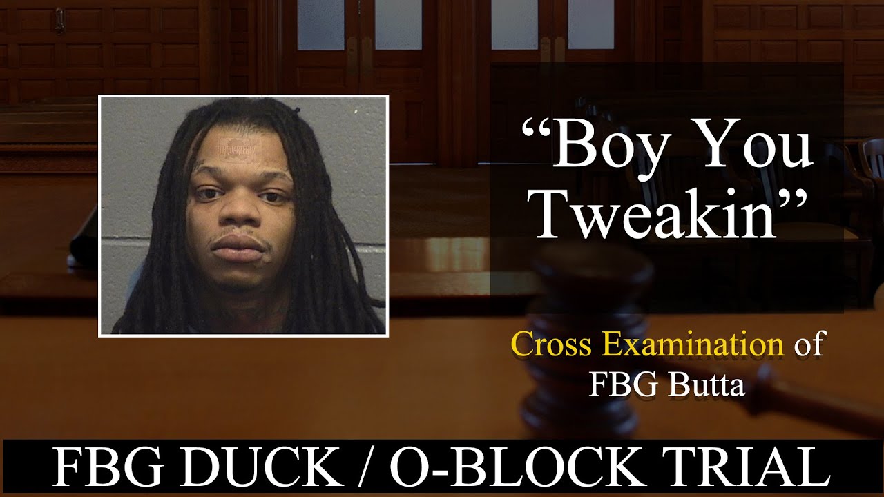 FBG Butta goes at it with defense lawyer until the very end at FBG Duck O Block trial
