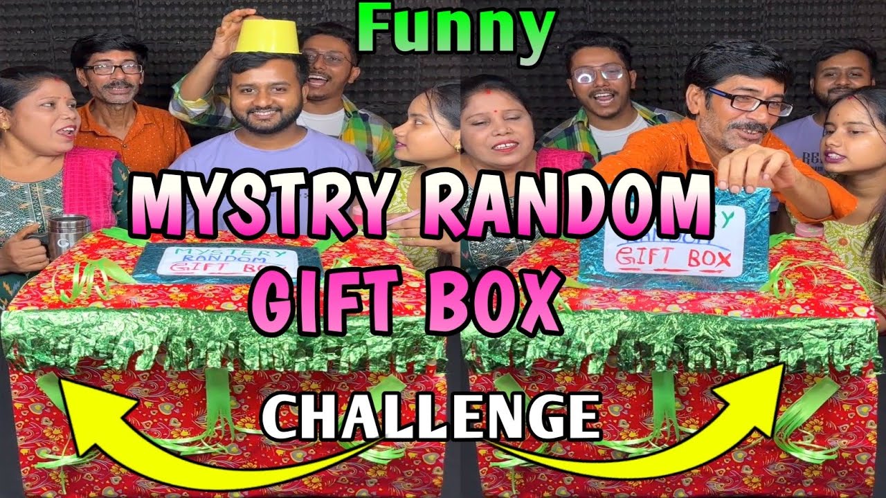 Attractive Mystry Random Gift Box Collect Funny Challenge With Family