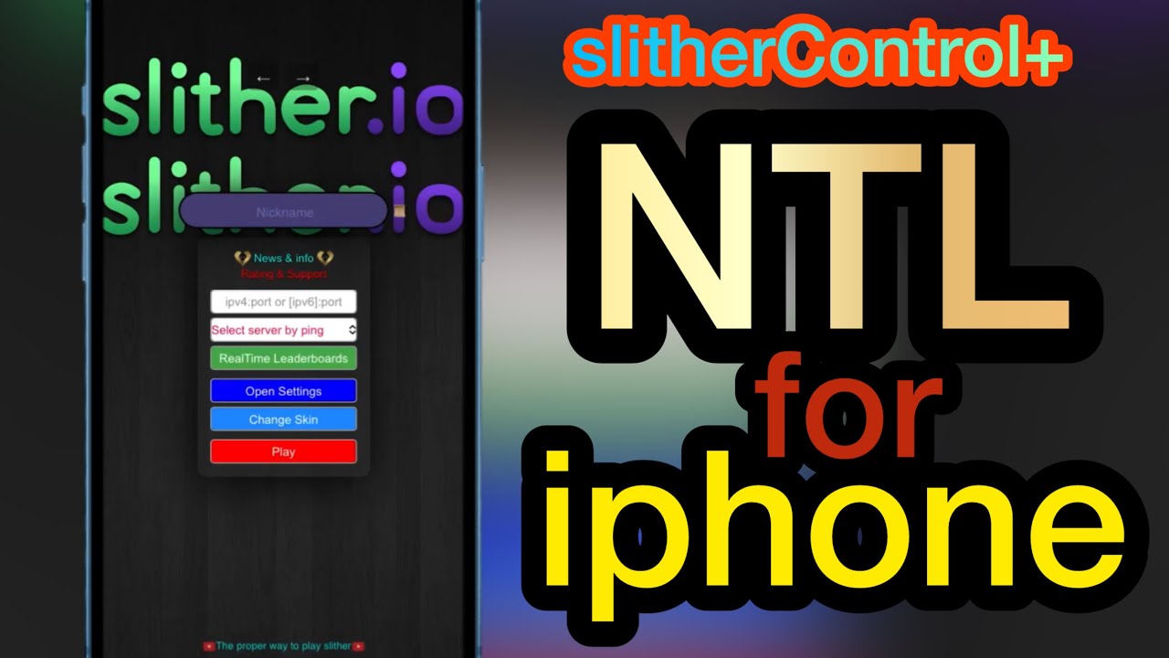 【slither.io】 NTL MODをiPhoneに導入する方法 ｜ slitherControl+ by 