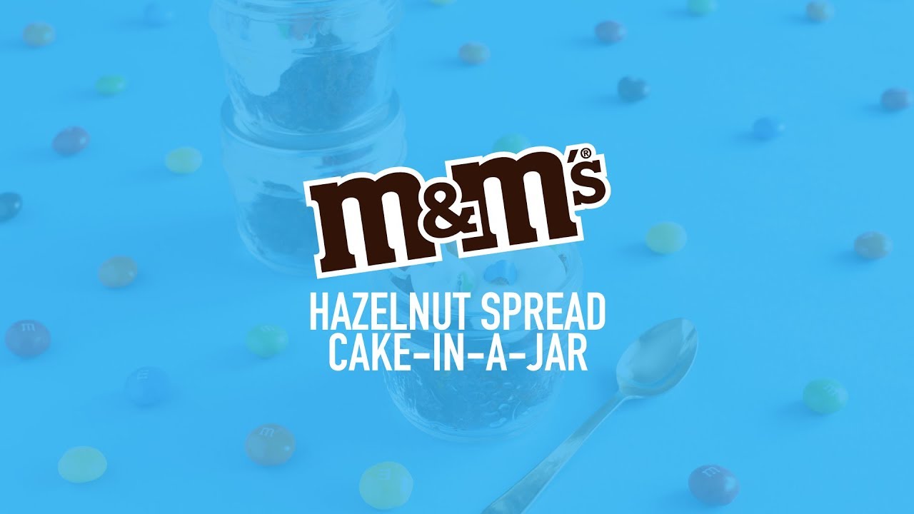 M&M'S Hazelnut Spread Cake-In-A-Jar