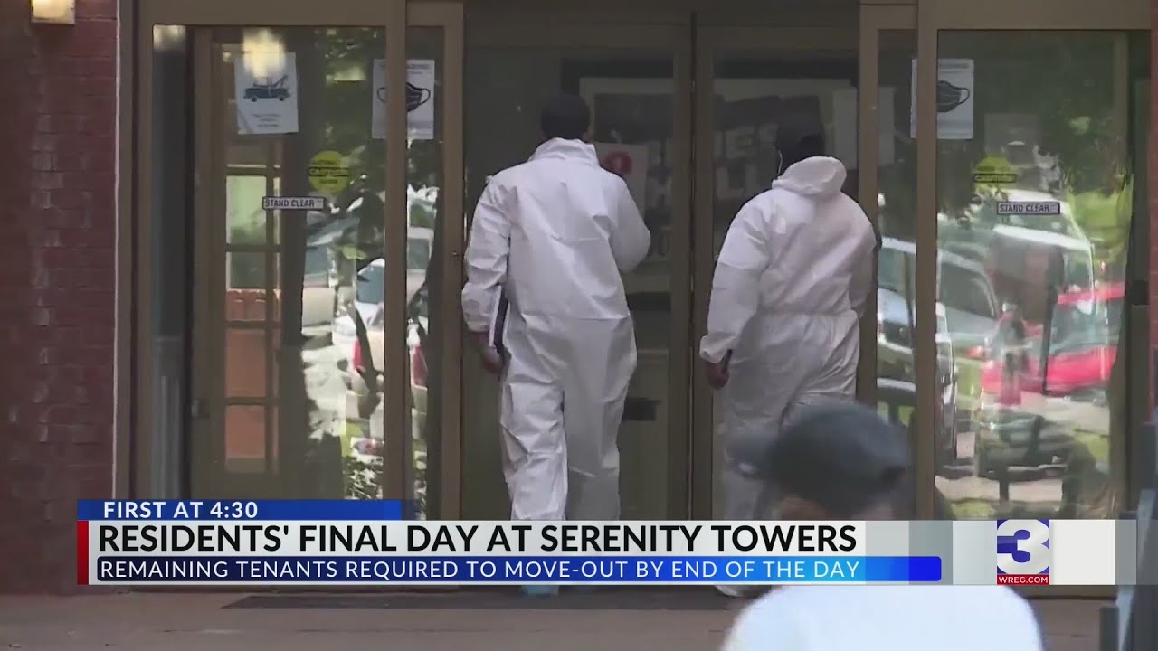 Serenity Towers closes doors for last time, final residents move out