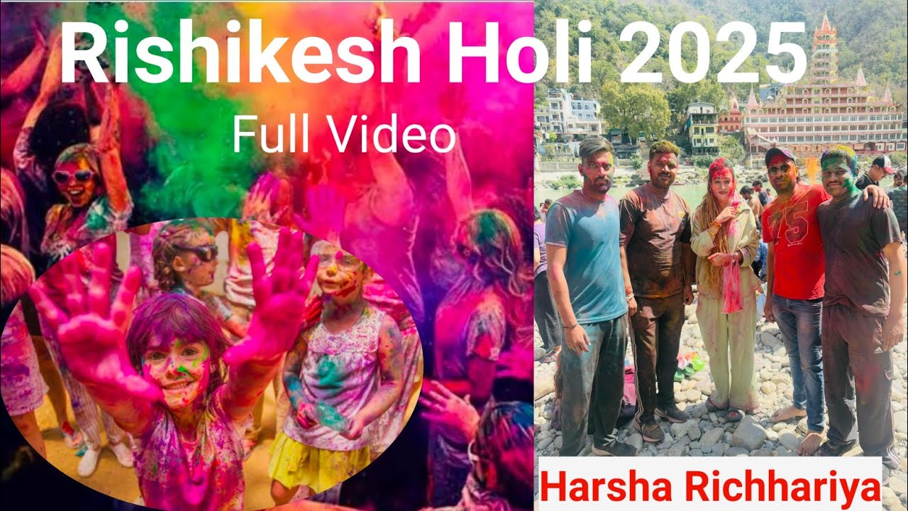 Rishikesh Tapovan Holi 2025 // Latest Holi Video // Holi pe Rishikesh me Bheed