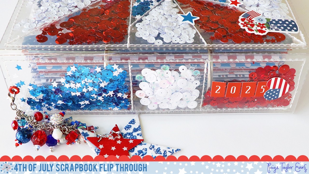 4th of July 2025 Scrapbook Album Flip Through