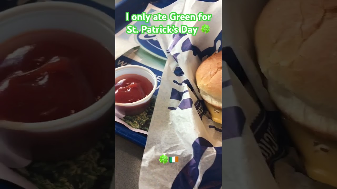 I only ate Green food for St. Patrick’s Day 🍀🇮🇪🌈 