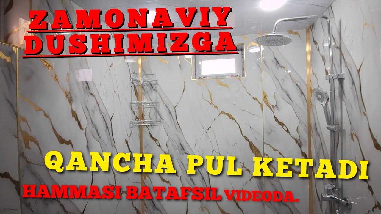 DEKOR PANELDAN DUSH QURDIRISH QANCHAGA TUSHADI. BATAFSIL.