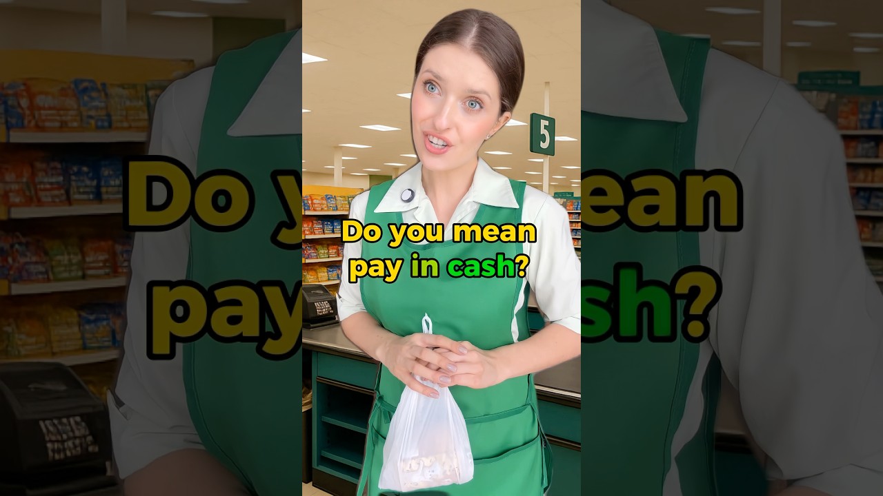 A normal day at the supermarket 🛒 #learnenglish #englishlanguage