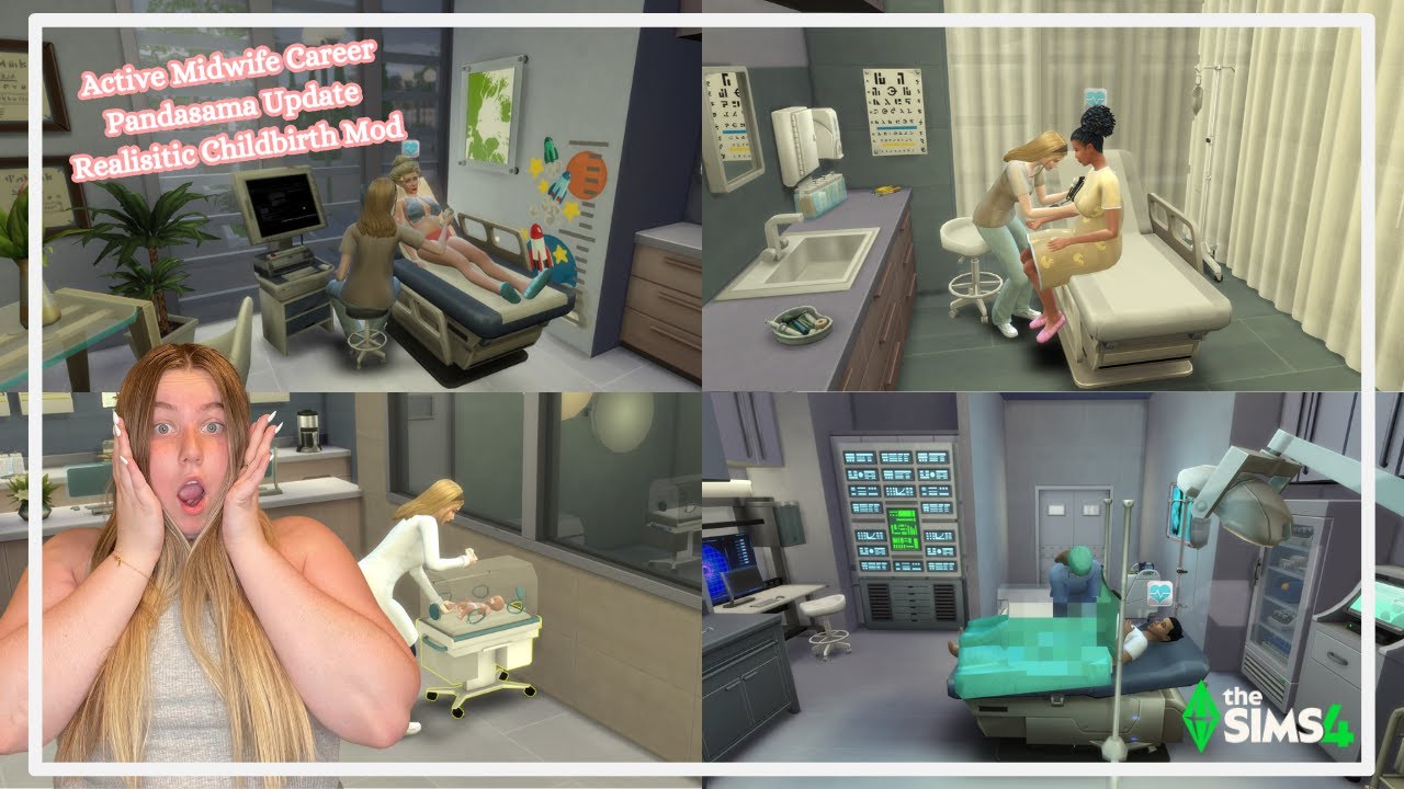 🩺New Active Career: Be a Midwife in The Sims 4! | Realistic Childbirth Mod Update