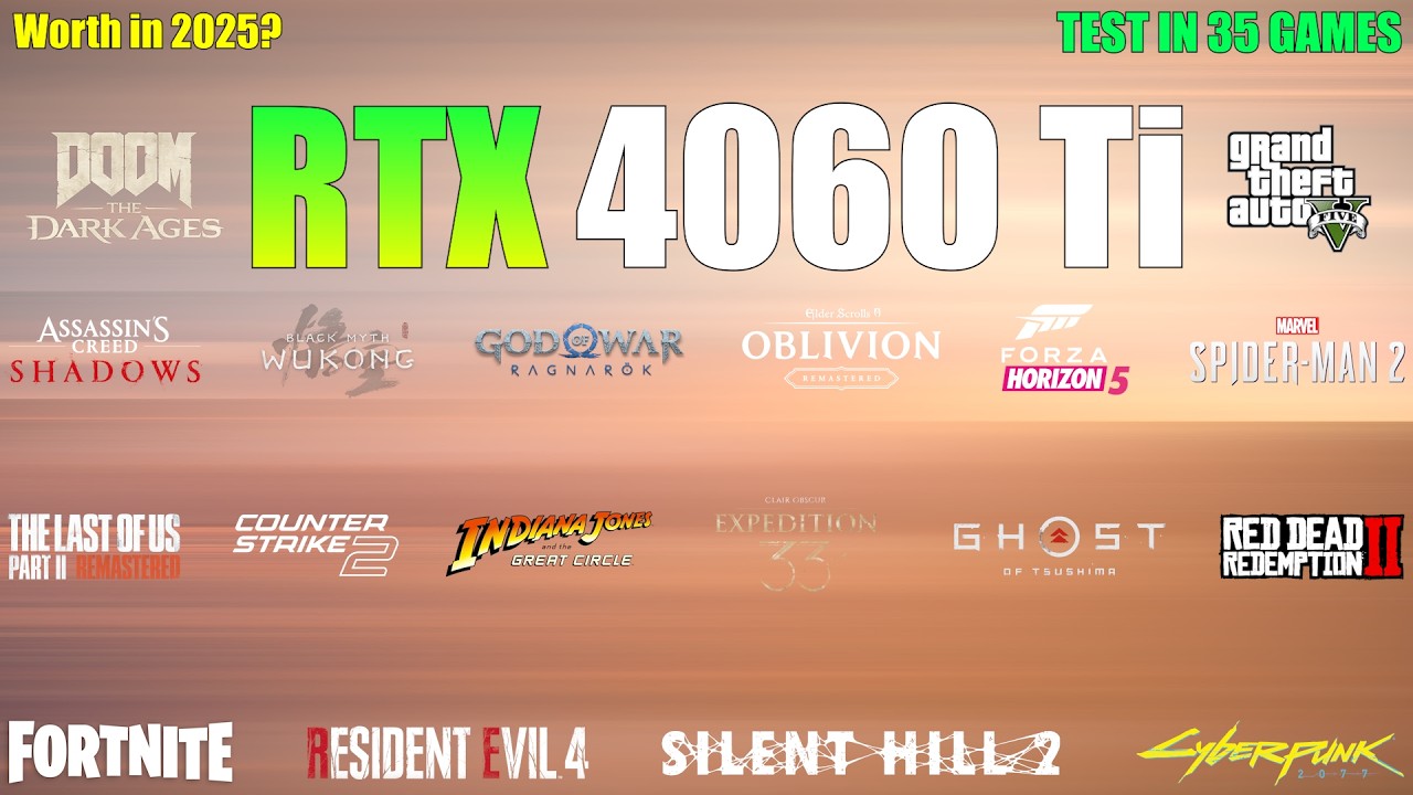 RTX 4060 Ti : Test in 35 Games - still Worth for Gaming in 2025?