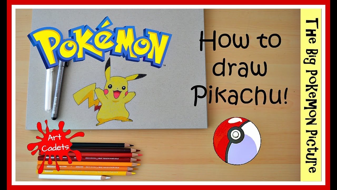 How to draw Pikachu Pokemon || The Big Pokemon picture!