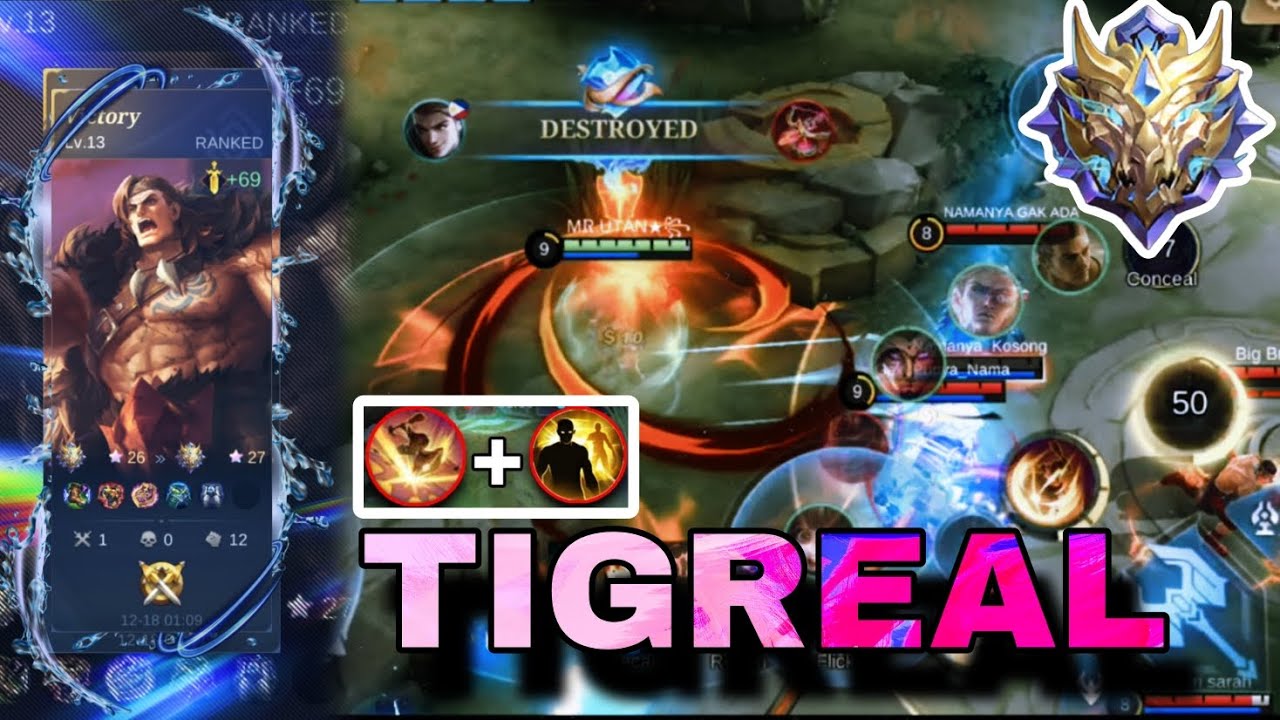 NEW BUILD TIGREAL DARAH TEBAL 2023 - BUILD TIGREAL TERKUAT MOBILE LEGENDS