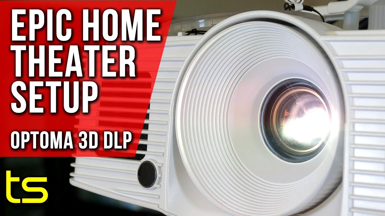 Настройка домашнего кинотеатра. Часть 1/2. Проектор Optoma, очки 3D DLP Link