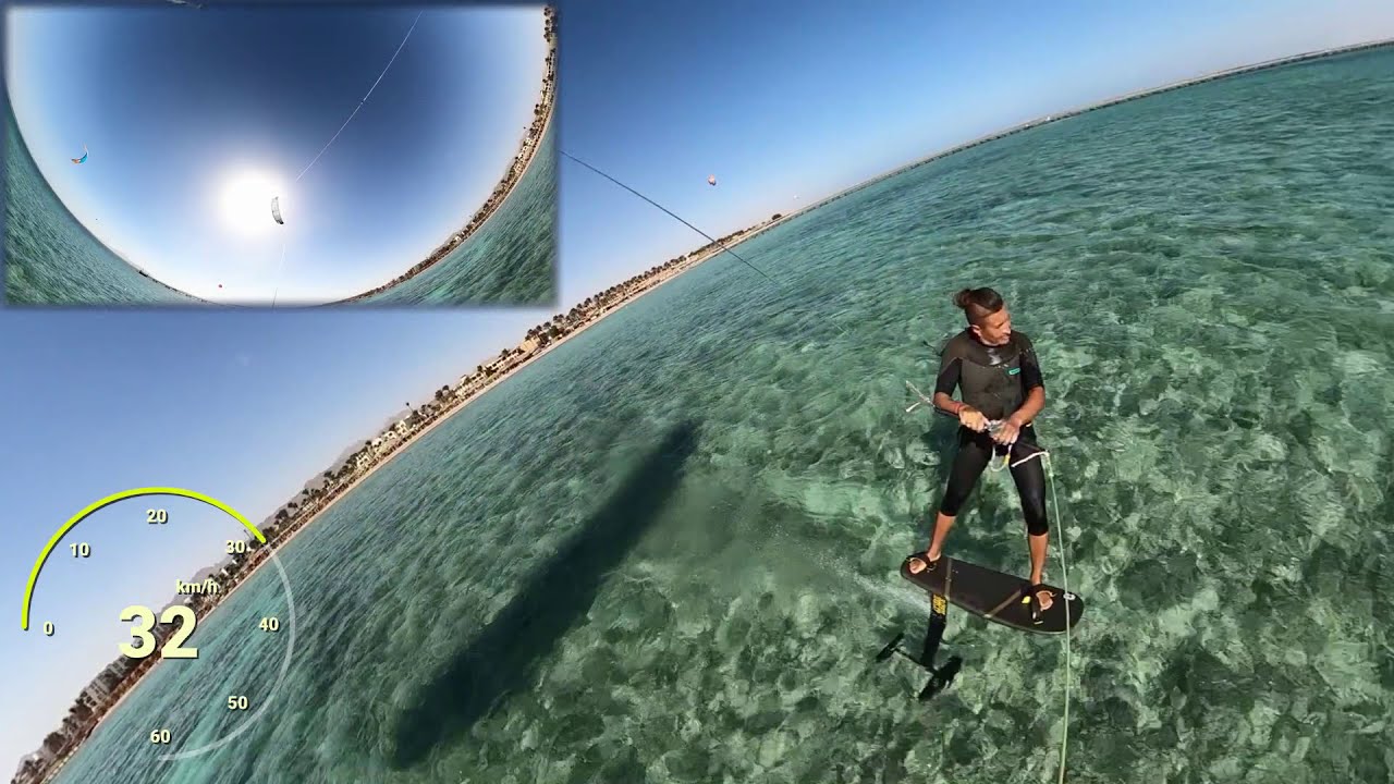 Старт на гидрофойле с мелководья