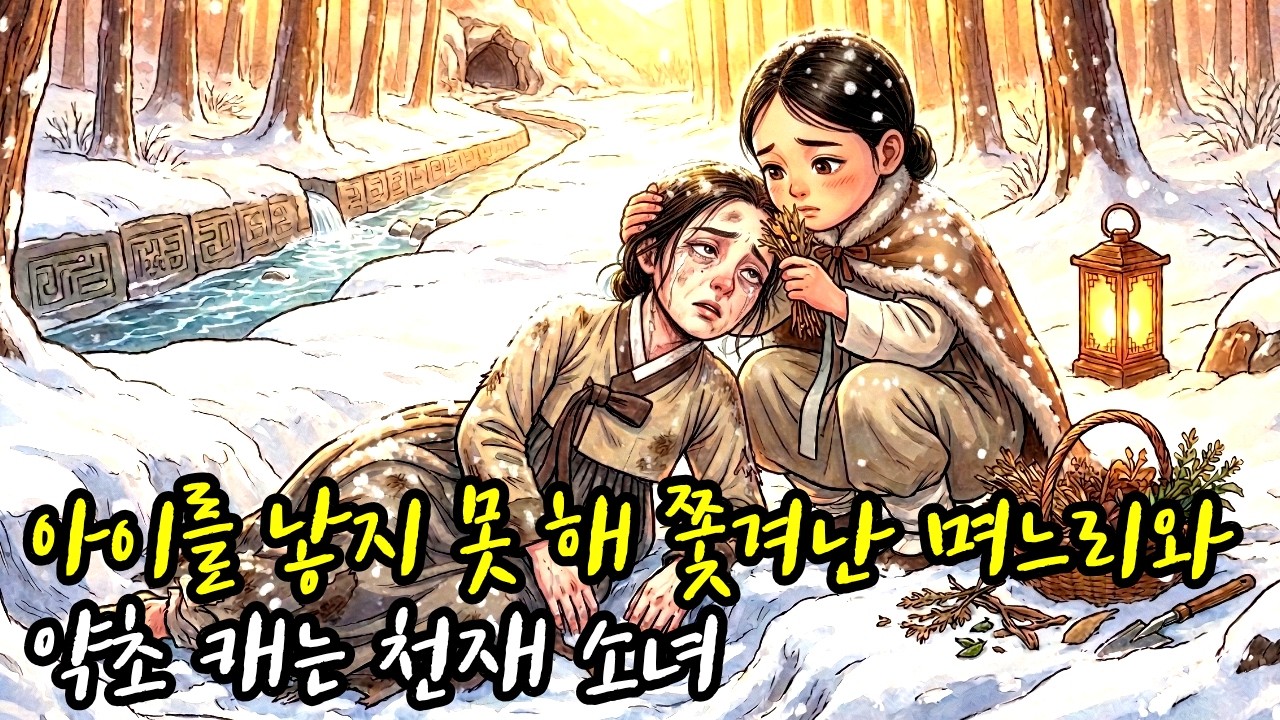 아이를 낳지 못 해 쫓겨난 며느리와 약초 캐는 천재 소녀! ㅣ야담 옛날이야기 오디오북 전래동화 고전동화