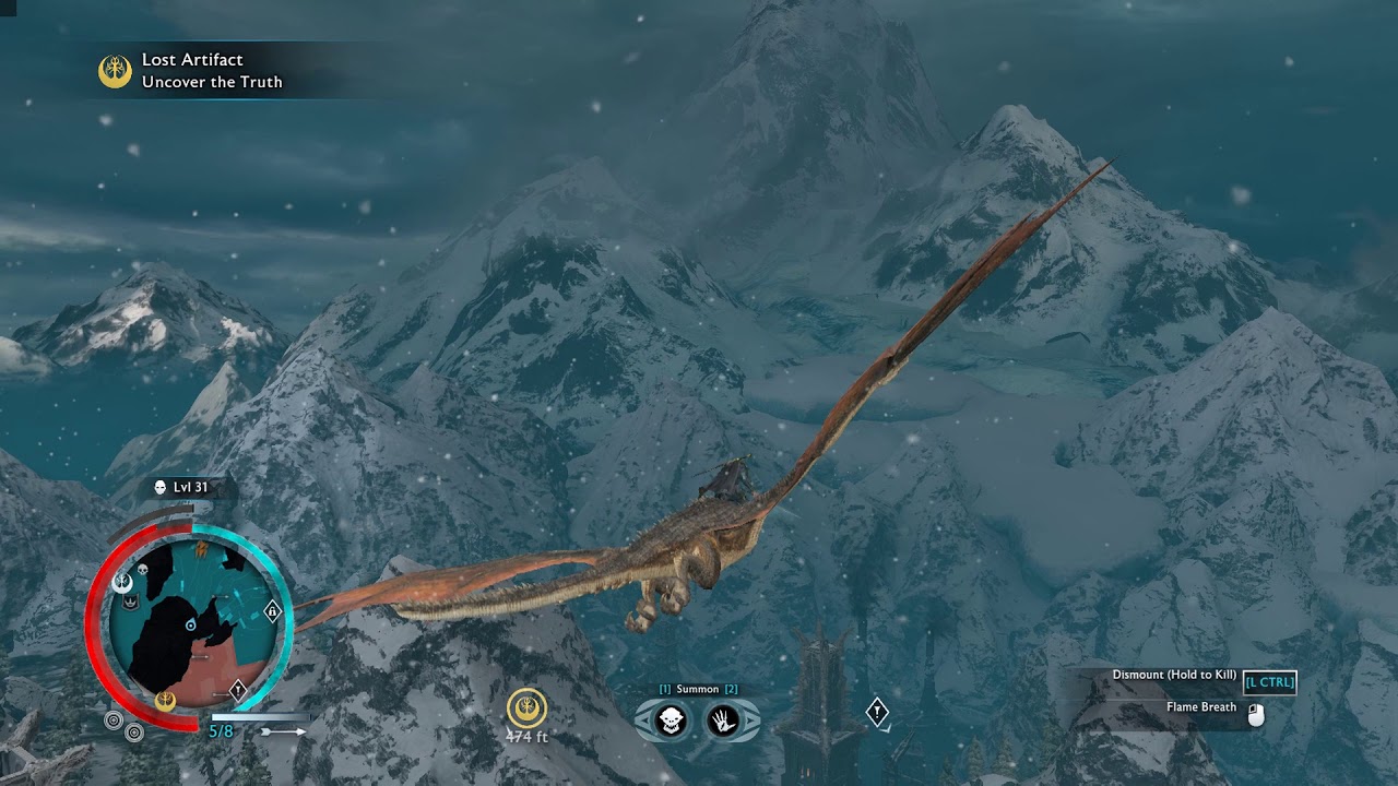 Middle Earth Shadow of War - Mounting graug & drake