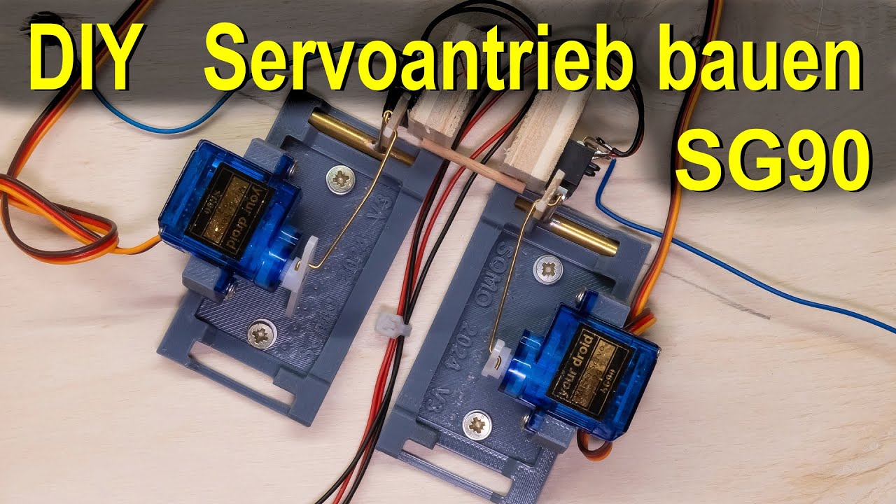 Servoantrieb mit SG90 im 3D Druck
