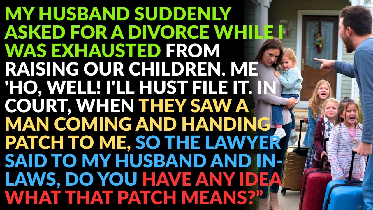 husband asked for a divorce while I was exhausted raising our kids. I said, Fine I’ll file. In court
