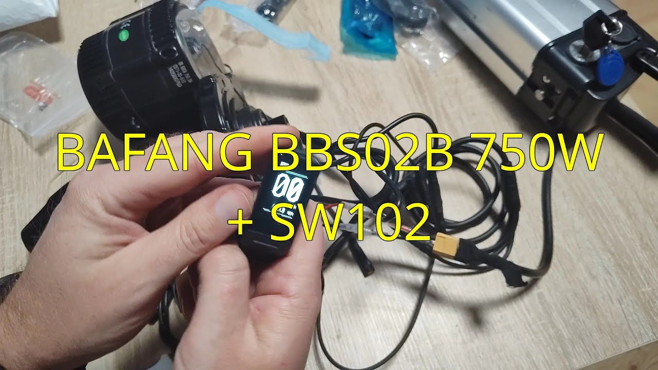 Silnik centralny BAFANG BBS02B + wyświetlacz SW102 - unboxing, test na sucho, konfiguracja.